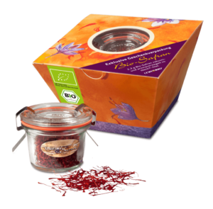 Safrangläschen + Karton Ecke - S