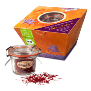 Safrangläschen + Karton Ecke - S Safrangläschen + Karton Ecke - S